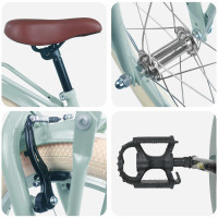 Produktbild för Barncykel 18 Tum för 5-7 år gamla Ljusgrön