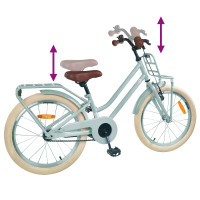 Produktbild för Barncykel 18 Tum för 5-7 år gamla Ljusgrön