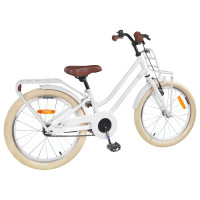 Produktbild för Barncykel 18 Tum för 5-7 år gamla Vit