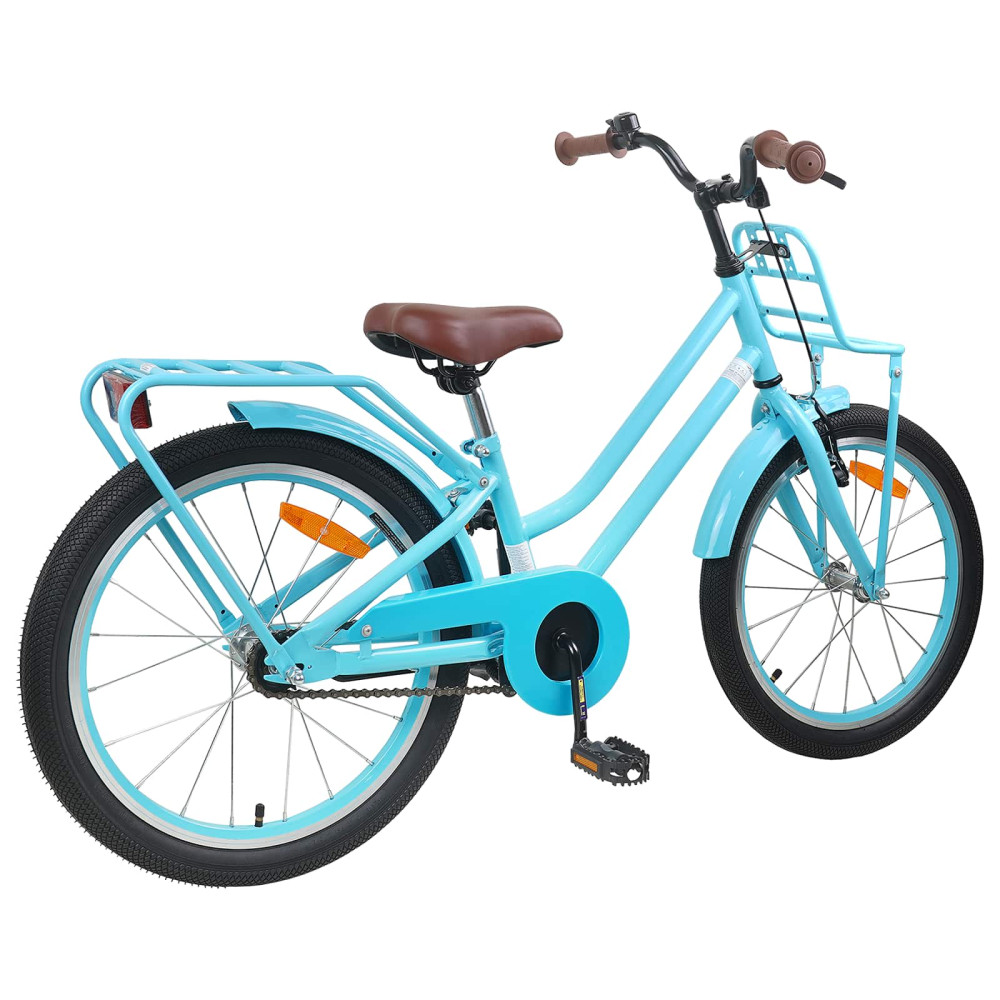 Produktbild för Barncykel 18 Tum för 5-7 år gamla Ljusblå