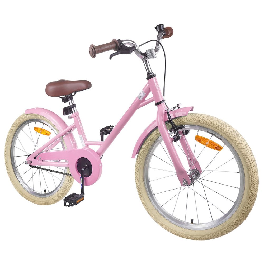 Produktbild för Barncykel 18 Tum för 5-7 år gamla Ljusrosa