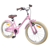 Produktbild för Barncykel 18 Tum för 5-7 år gamla Ljusrosa