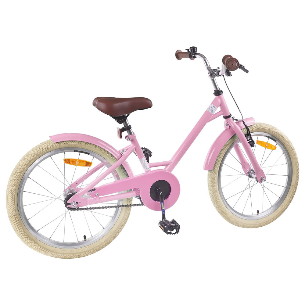 Produktbild för Barncykel 18 Tum för 5-7 år gamla Ljusrosa