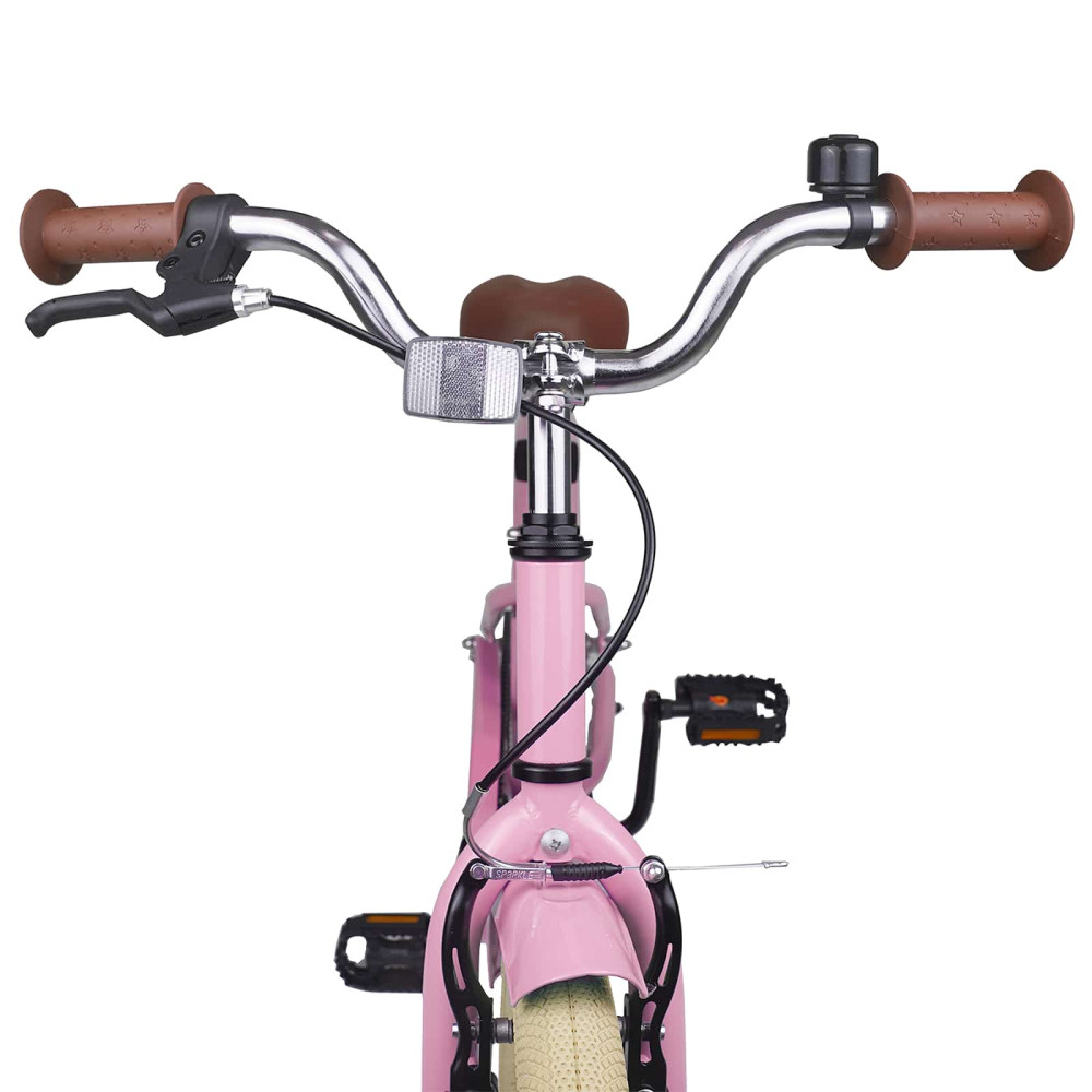 Produktbild för Barncykel 18 Tum för 5-7 år gamla Ljusrosa