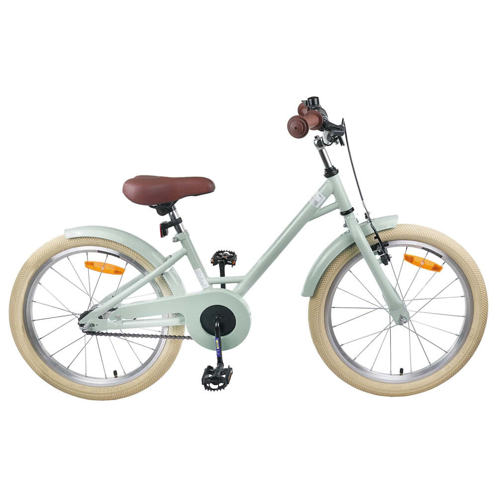 Produktbild för Barncykel 18 Tum för 5-7 år gamla Ljusgrön