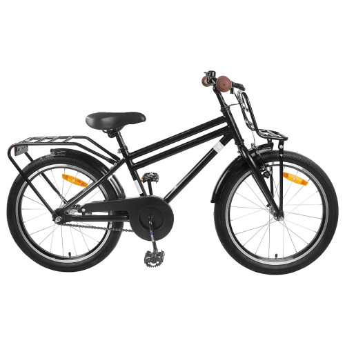 vidaXL Barncykel 18 Tum för 5-7 år gamla Svart - Cyklar