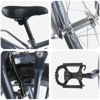 Produktbild för Barncykel 18 Tum för 5-7 år gamla Mörkgrå