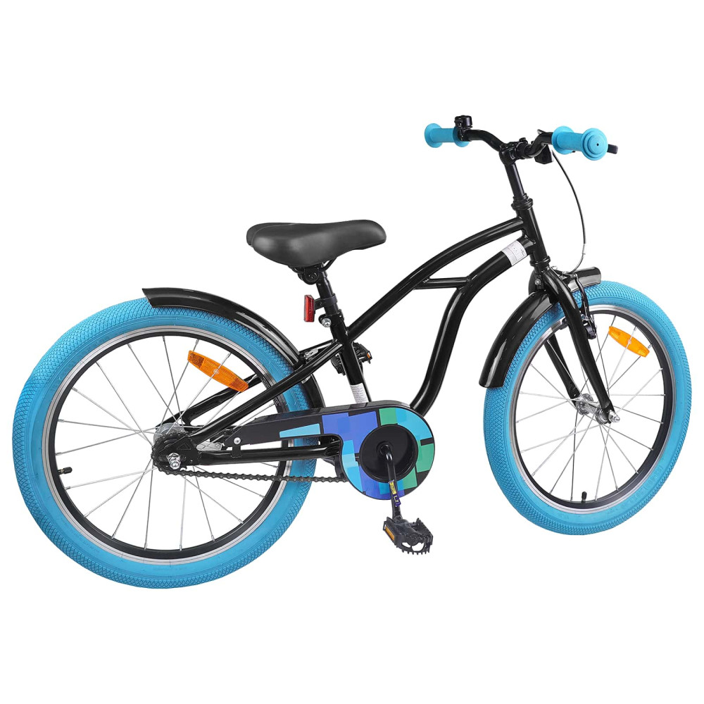 Produktbild för Barncykel 22 Tum för 7-12 år gamla Svart