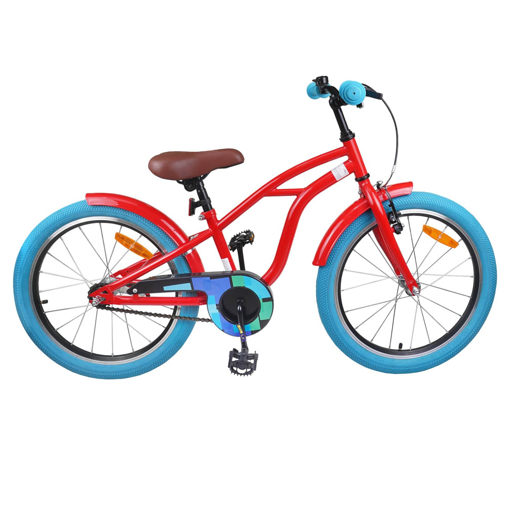 Produktbild för Barncykel 22 Tum för 7-12 år gamla Röd