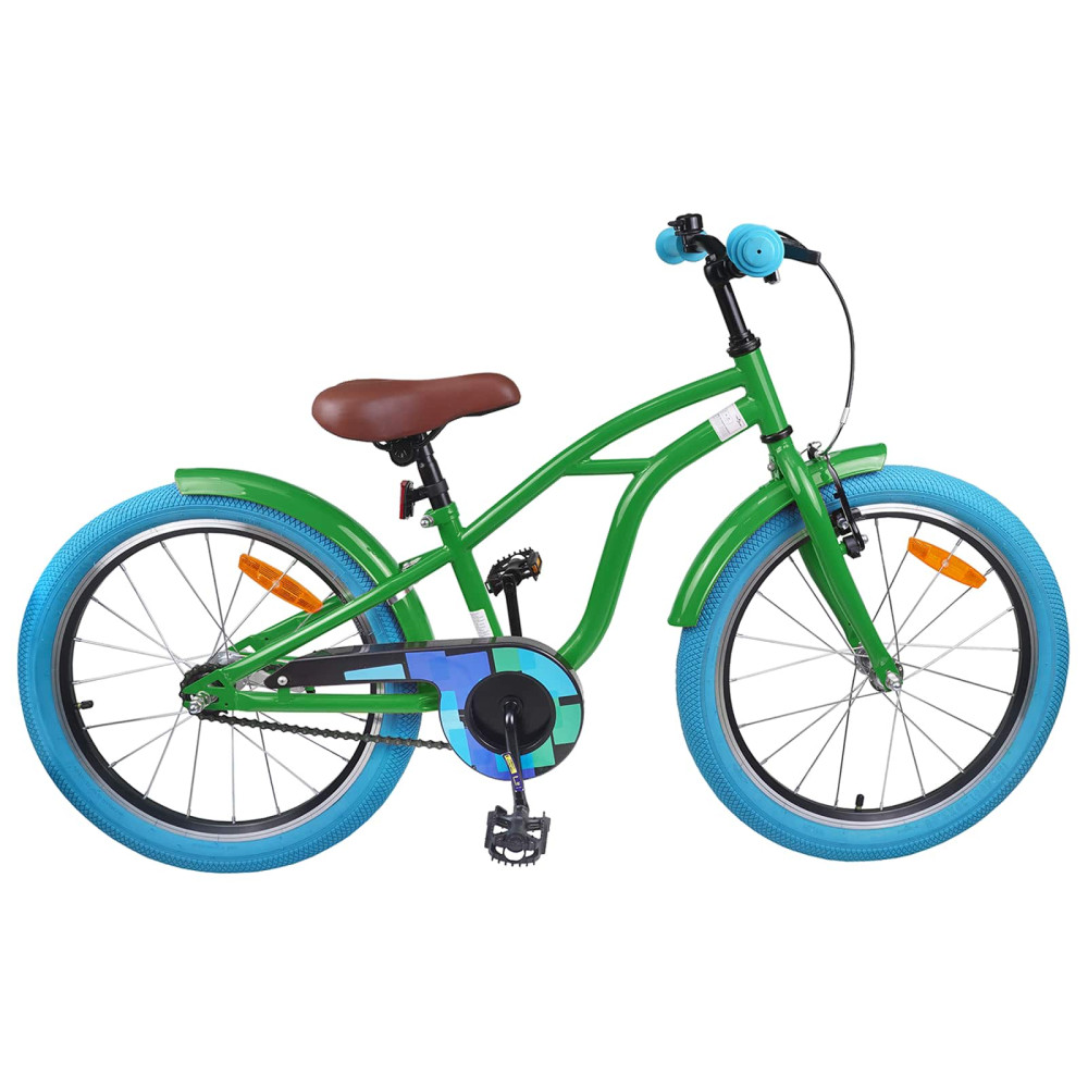 Produktbild för Barncykel 22 Tum för 7-12 år gamla Grön