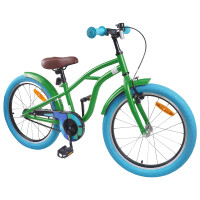 Produktbild för Barncykel 22 Tum för 7-12 år gamla Grön