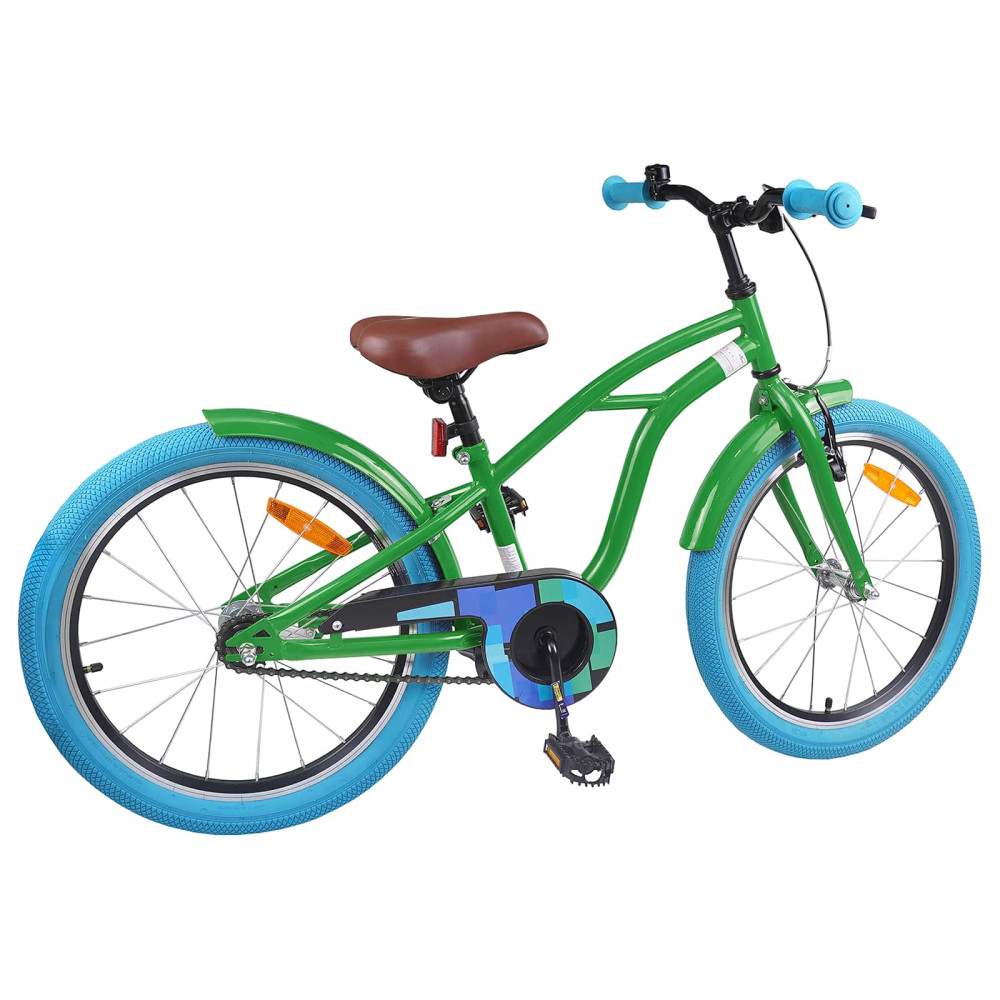 Produktbild för Barncykel 22 Tum för 7-12 år gamla Grön