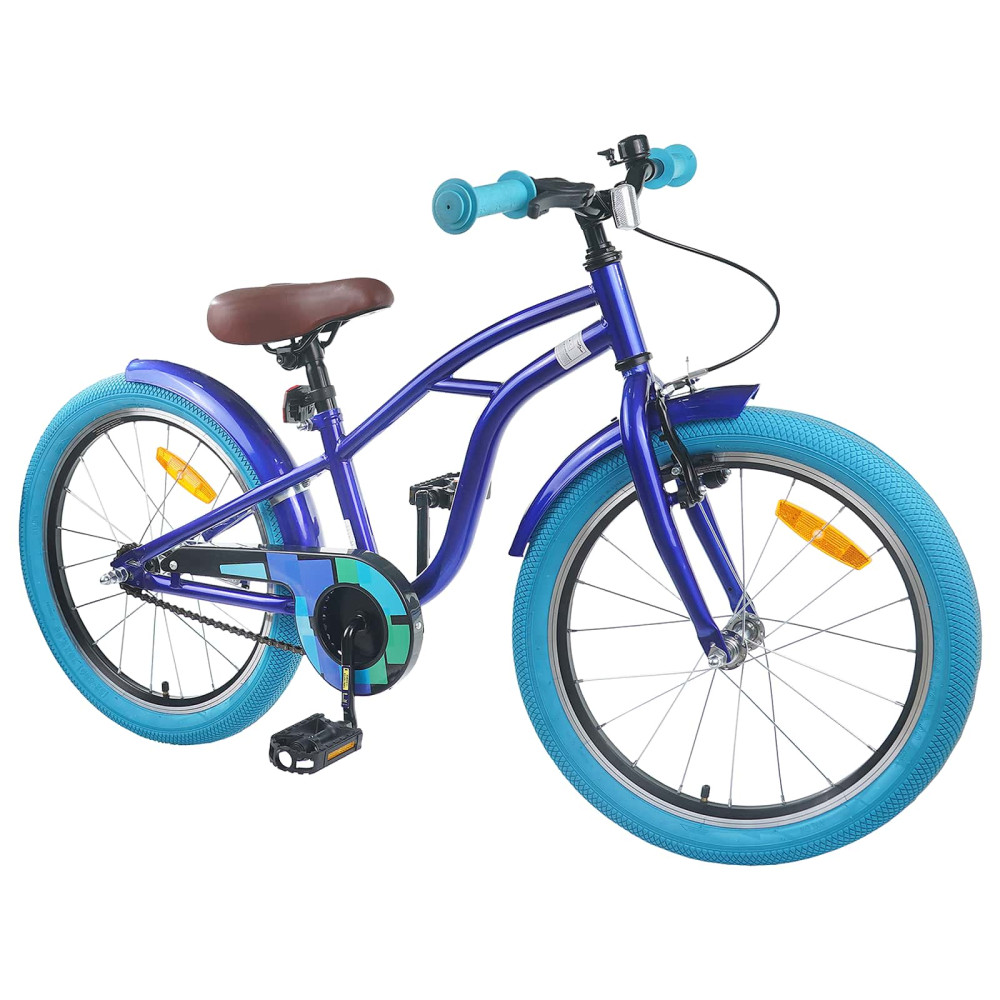 Produktbild för Barncykel 22 Tum för 7-12 år gamla Mörkblå