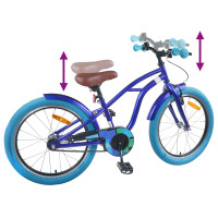 Produktbild för Barncykel 22 Tum för 7-12 år gamla Mörkblå