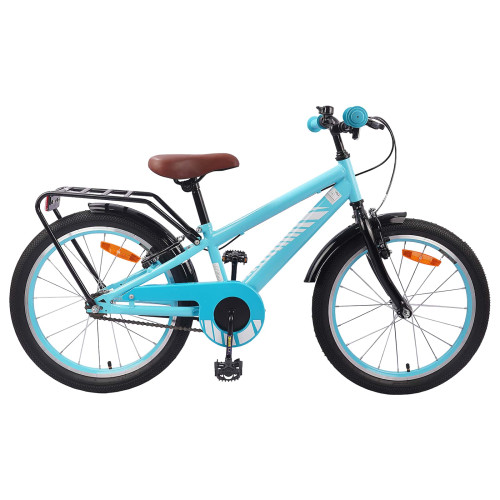 vidaXL Barncykel 18 Tum för 5-7 år gamla Ljusblå