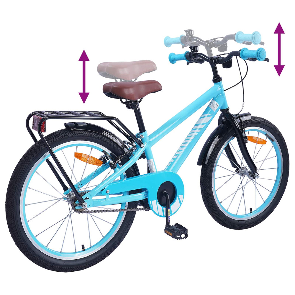 Produktbild för Barncykel 18 Tum för 5-7 år gamla Ljusblå