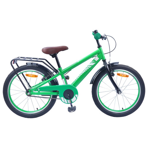 vidaXL Barncykel 18 Tum för 5-7 år gamla Grön