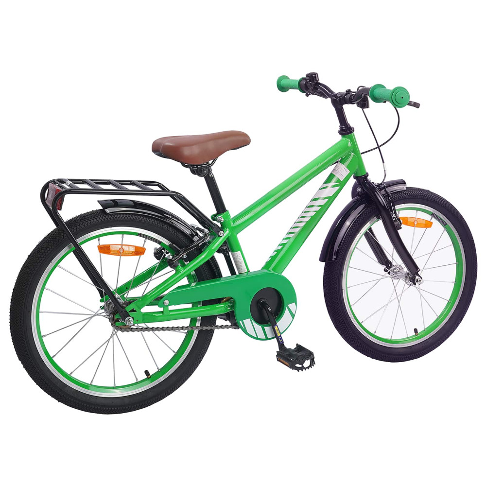 Produktbild för Barncykel 18 Tum för 5-7 år gamla Grön