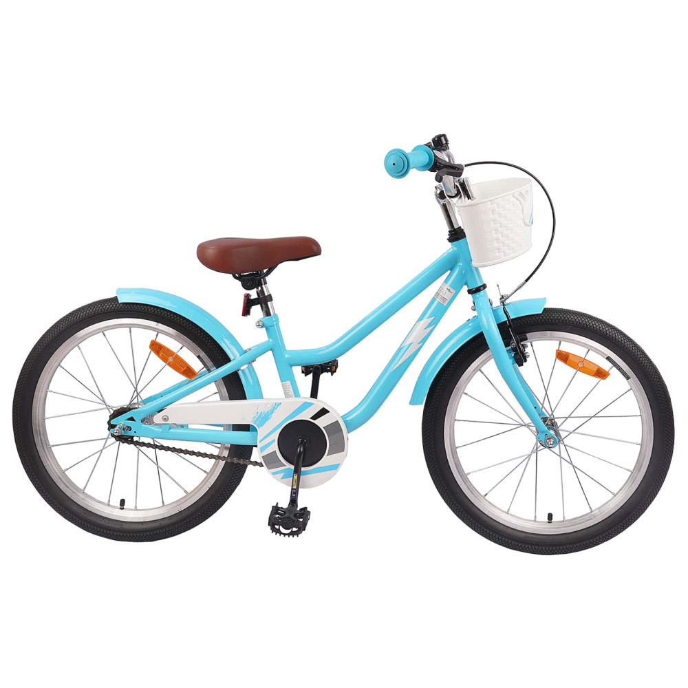 Produktbild för Barncykel 18 Tum för 5-7 år gamla Ljusblå