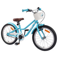 Produktbild för Barncykel 18 Tum för 5-7 år gamla Ljusblå