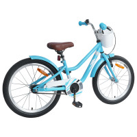 Produktbild för Barncykel 18 Tum för 5-7 år gamla Ljusblå