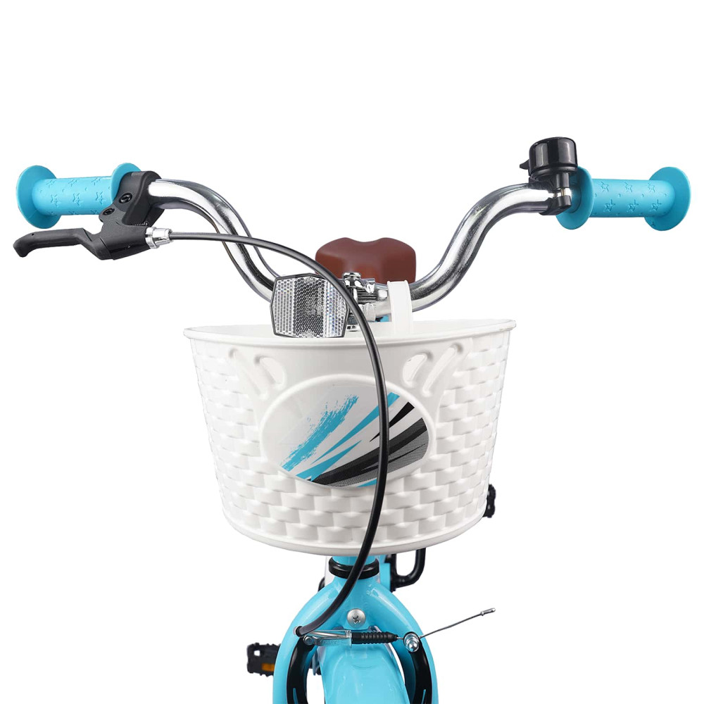 Produktbild för Barncykel 18 Tum för 5-7 år gamla Ljusblå