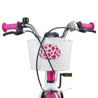 Produktbild för Barncykel Med Stödhjul 18 Tum för 5-7 år gamla Rosa