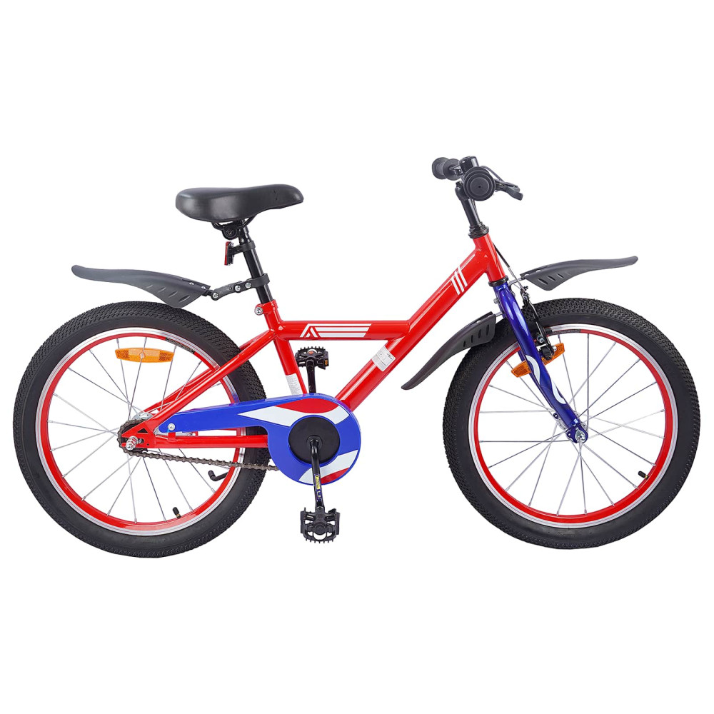 Produktbild för Barncykel 18 Tum för 5-7 år gamla Röd