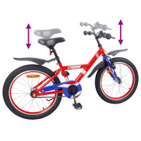 Produktbild för Barncykel 18 Tum för 5-7 år gamla Röd