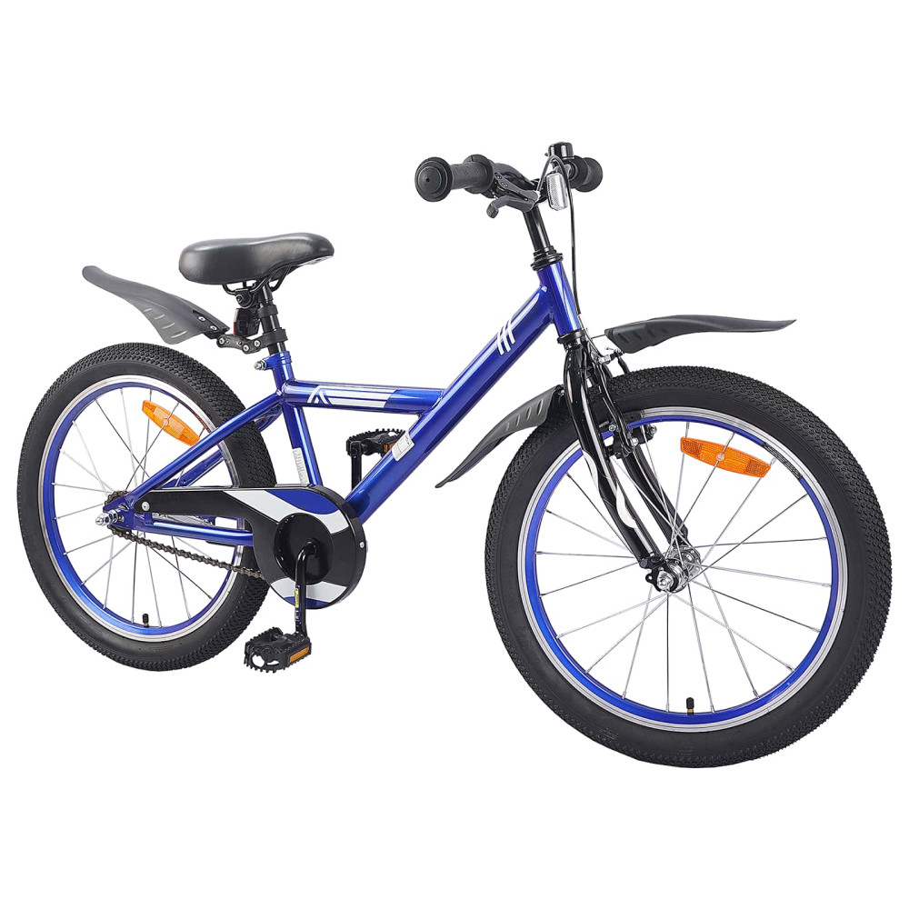 Produktbild för Barncykel 18 Tum för 5-7 år gamla Mörkblå