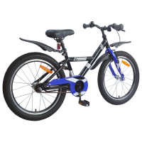 Produktbild för Barncykel 18 Tum för 5-7 år gamla Svart