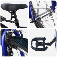 Produktbild för Barncykel 18 Tum för 5-7 år gamla Svart