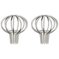 Produktbild för Takrännans lövskydd 2 pcs Silver 50 mm Rostfritt stål