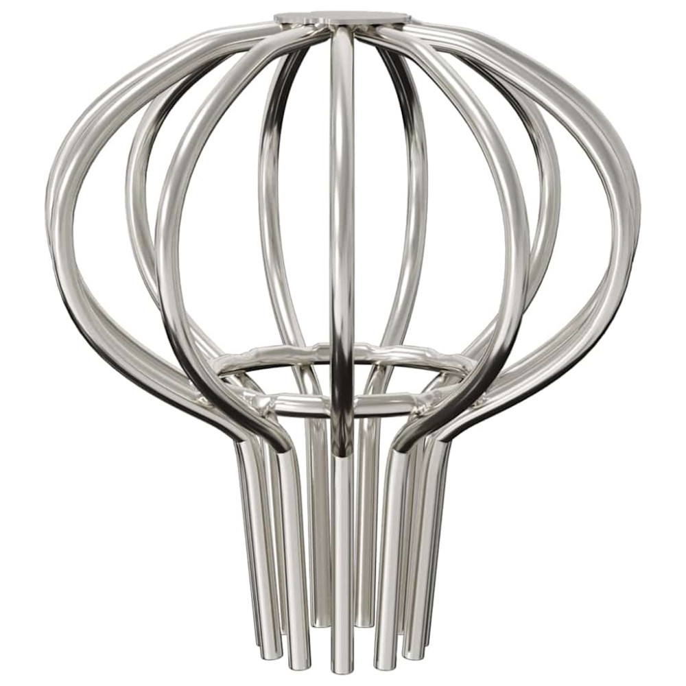 Produktbild för Takrännans lövskydd 2 pcs Silver 50 mm Rostfritt stål