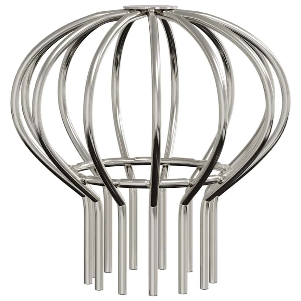 Produktbild för Takrännans lövskydd 2 pcs Silver 75 mm Rostfritt stål