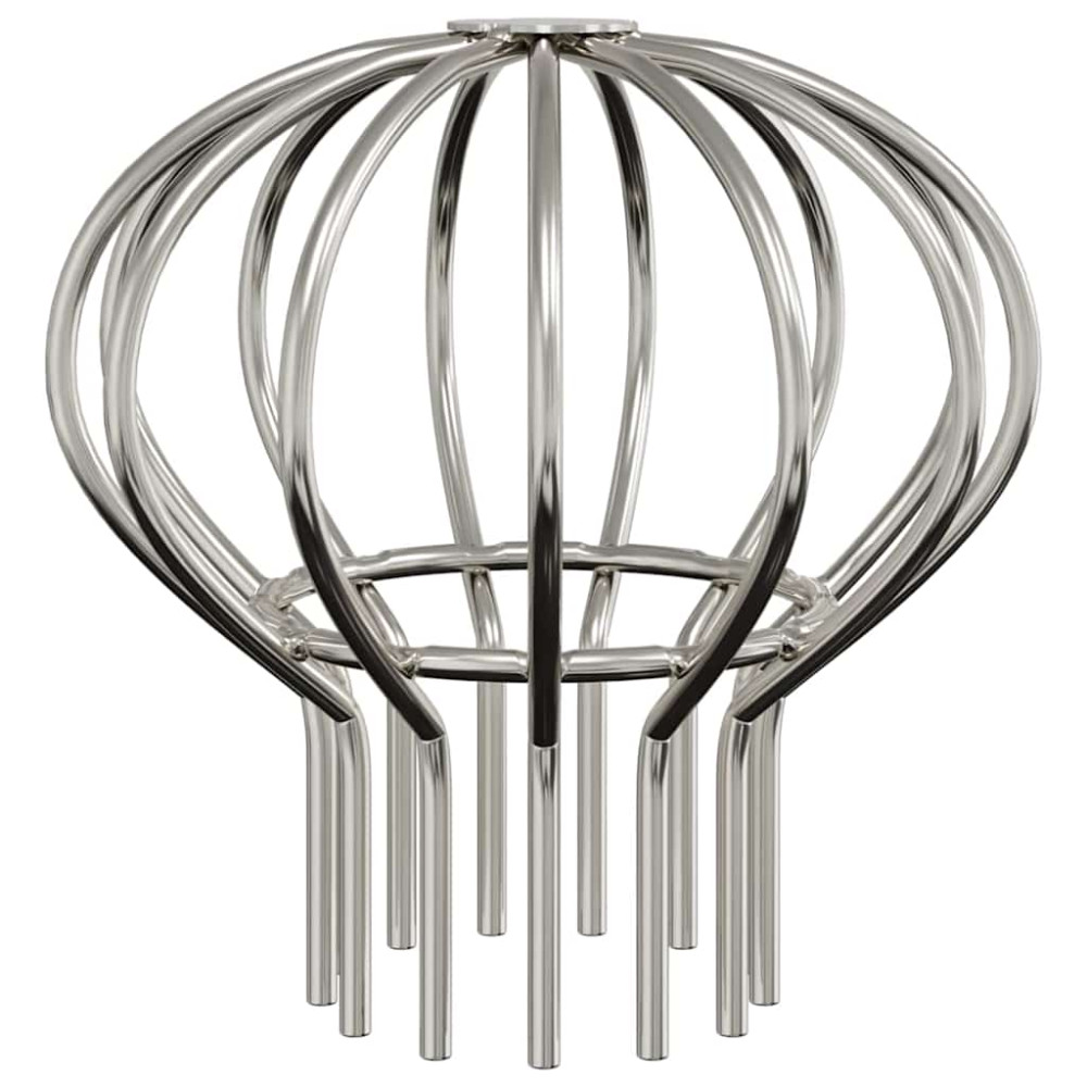Produktbild för Takrännans lövskydd 2 pcs Silver 75 mm Rostfritt stål