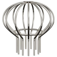 Produktbild för Takrännans lövskydd 2 pcs Silver 75 mm Rostfritt stål