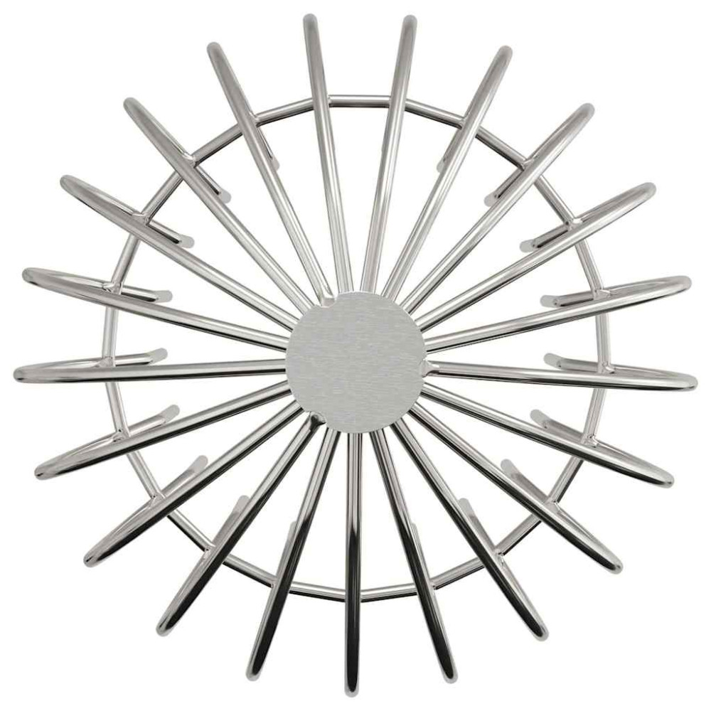Produktbild för Takrännans lövskydd 8 pcs Silver 160 mm Rostfritt stål