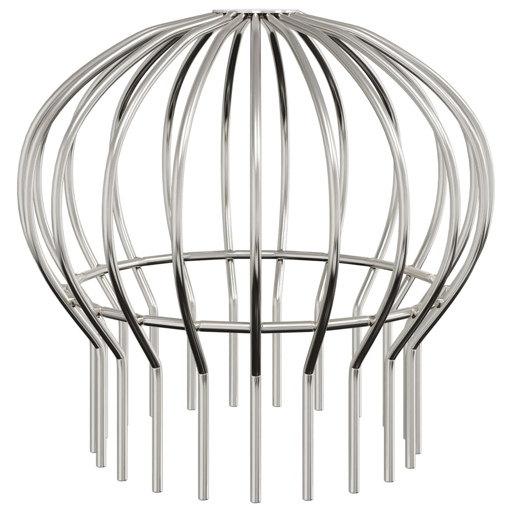 Produktbild för Takrännans lövskydd 8 pcs Silver 200 mm Rostfritt stål