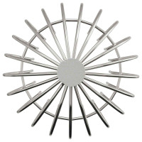 Produktbild för Takrännans lövskydd 8 pcs Silver 200 mm Rostfritt stål