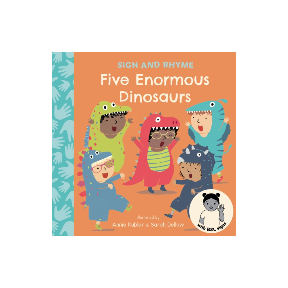Produktbild för Five Enormous Dinosaurs BSL (bok, board book, eng)