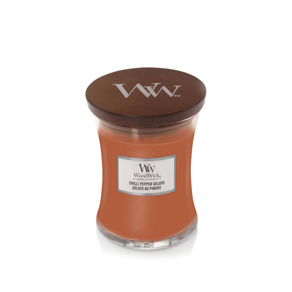 Produktbild för WoodWick Chilli Pepper Gelato scented candle with wooden wick 275 g