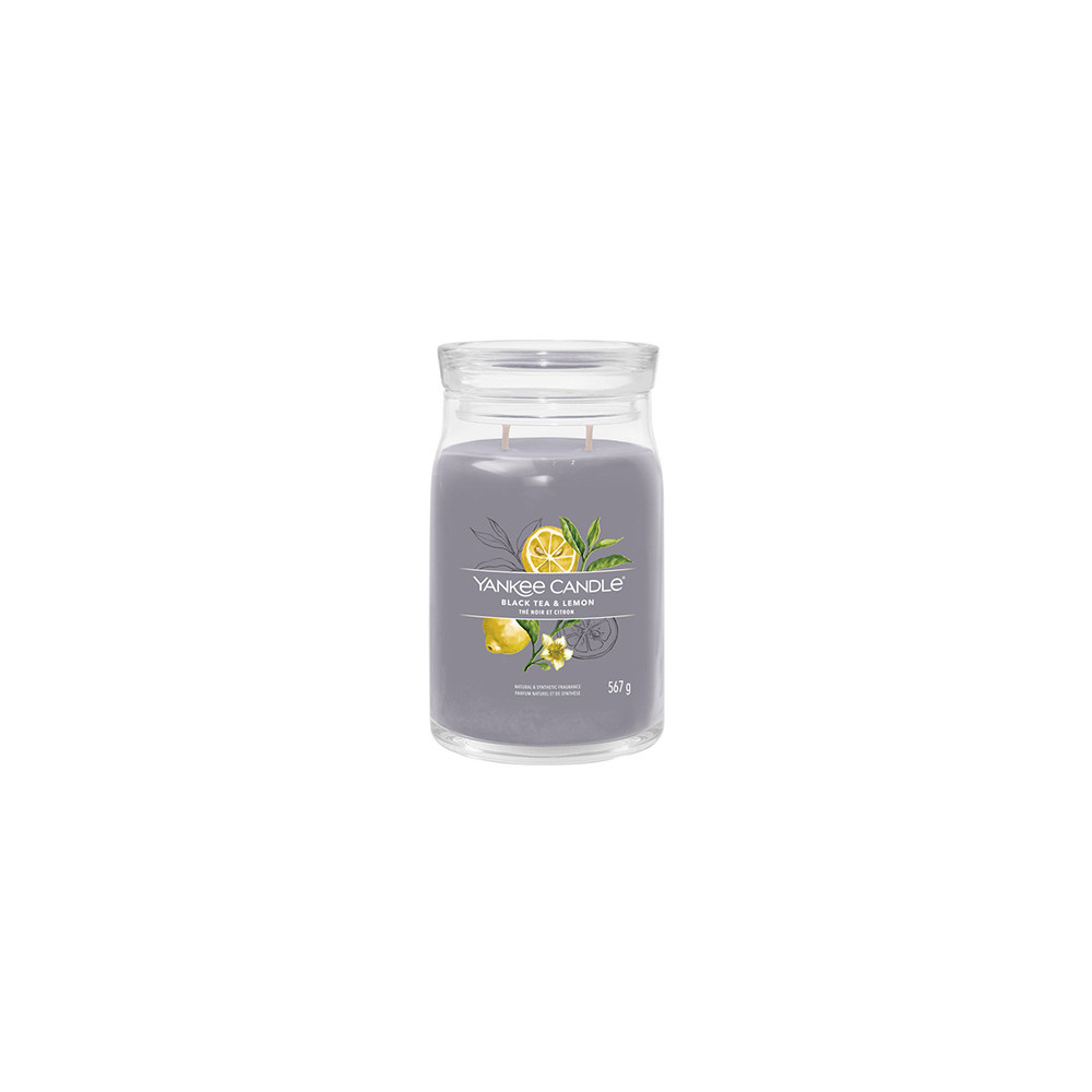 Produktbild för Yankee Candle Black Tea & Lemon signature svíčka velká 567 g