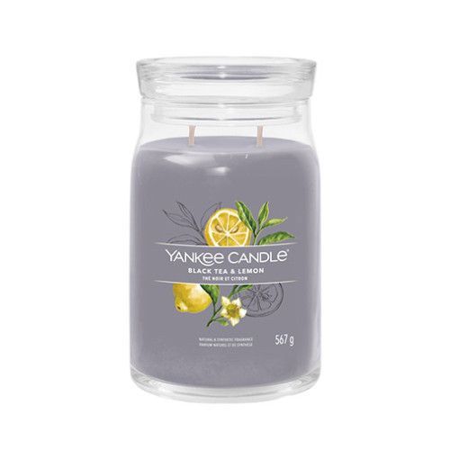 Yankee Candle Yankee Candle Black Tea & Lemon signature svíčka velká 567 g