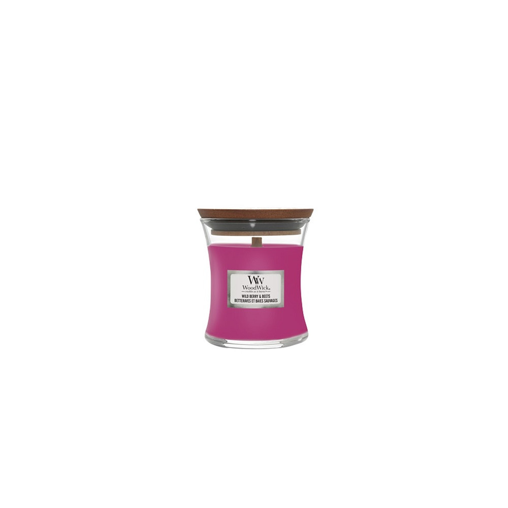 Produktbild för WoodWick Wild Berry & Beets scented candle with wooden wick 85 g