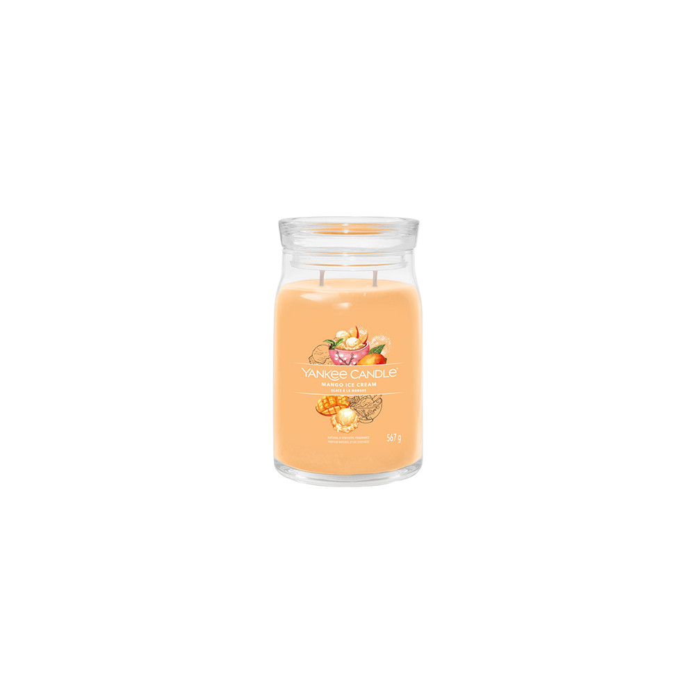 Produktbild för Yankee Candle Signature Mango Ice Cream vonná svíčka 567 g