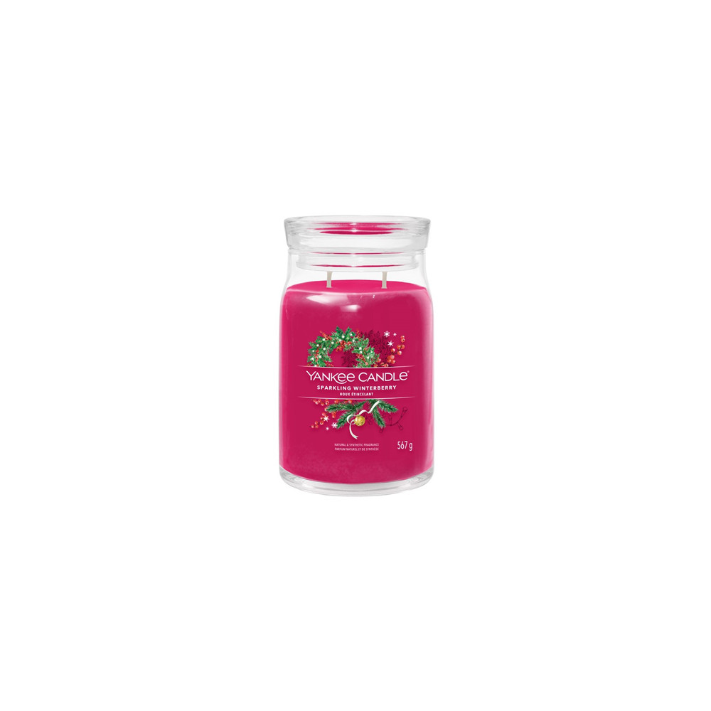 Produktbild för Yankee Candle Sparkling Winterberry signature svíčka velká 567 g