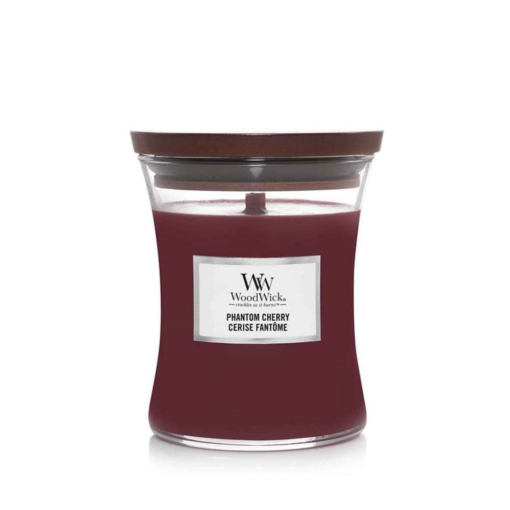 Produktbild för Woodwick Phantom Cherry Scented Candle With Wooden Wick 275g