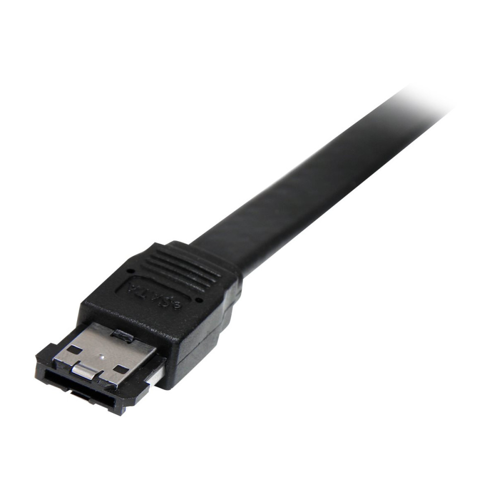 Produktbild för StarTech.com Shielded External eSATA Cable - eSATA cable - Serial ATA 150 - eSATA (M) to eSATA (M) - 3 ft - black - ESATA3 - eSATA-kabel - 91 cm