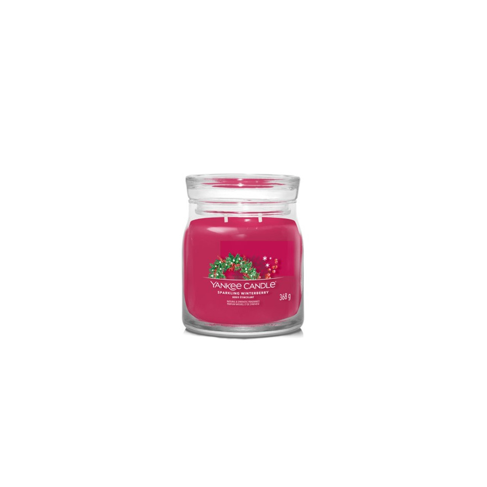Produktbild för Yankee Candle Sparkling Winterberry signature svíčka střední 368 g